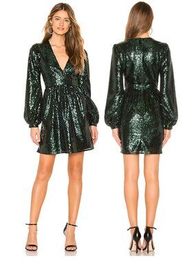 SALONI | Dresses | Elegant Green Womens Dress | Poshmark